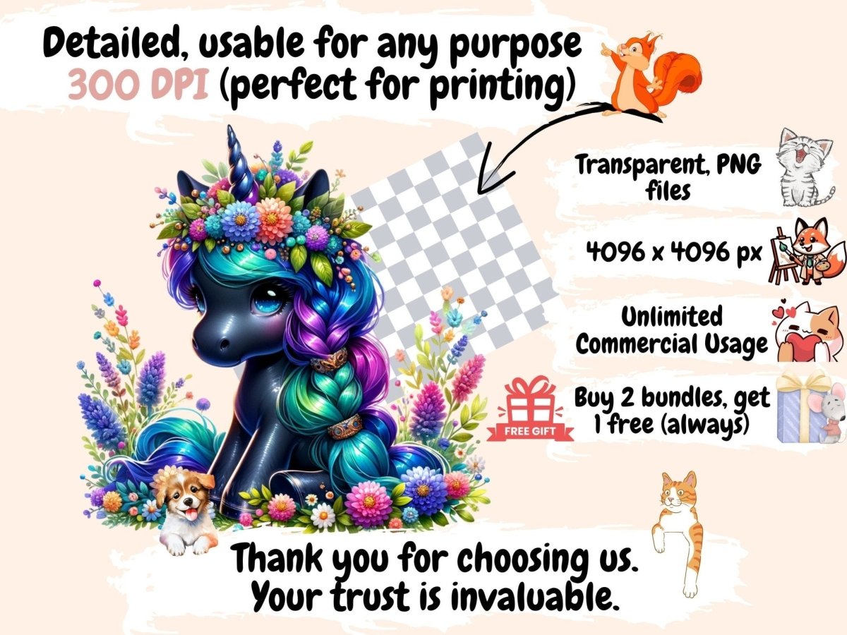 Dark Unicorns Clipart black unicorn png - Wonders Artist