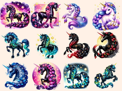 Dark Unicorns (P2) Clipart Dark Fantasy Art - Wonders Artist
