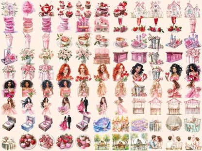 Date Night Watercolor Clipart Christmas Elegance - Wonders Artist