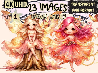 Dawn Fairies Clipart Cute fairy art - Wonders Artist