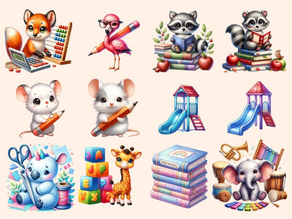 Daycare Animals Clipart Animal design - Wonders Artist