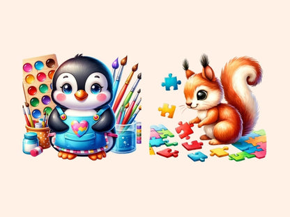 Daycare Animals Clipart Animal design - Wonders Artist