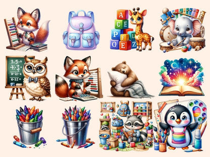 Daycare Animals Clipart Animal design - Wonders Artist