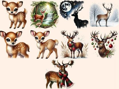 Deer Clipart Baby Deer Clipart - Wonders Artist