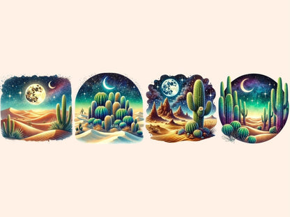 Desert Nights Clipart - High - Quality Instant Digital Download for Creative Projects