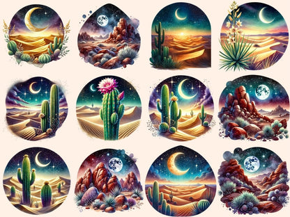 Desert Nights Clipart boho desert clipart - Wonders Artist