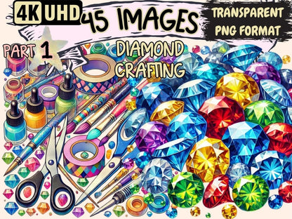 Diamond Crafting Clipart Craft Clipart - Wonders Artist