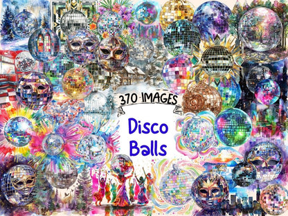 Disco Balls Watercolor Clipart disco ball clipart - Wonders Artist