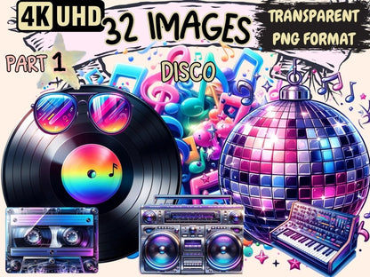 Disco Clipart Cute disco art - Wonders Artist