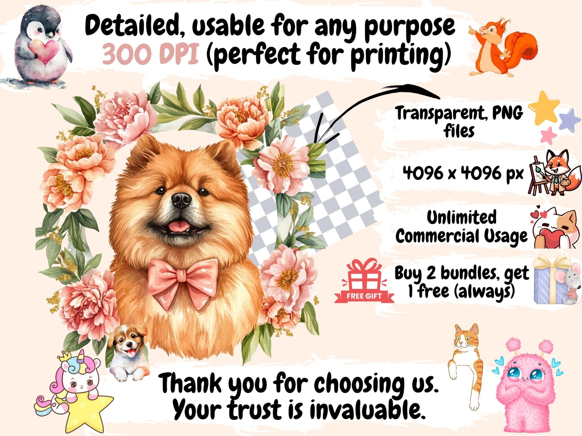 Dog Portraits Watercolor Clipart - High - Quality Instant Digital Download for Creative Projects