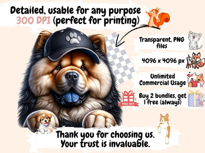 Dogs with Hats Clipart adorable dog clipart - Wonders Artist