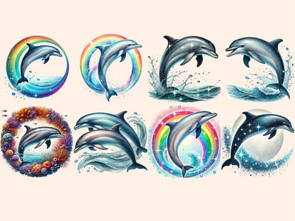 Dolphins Clipart cute dolphin clipart - Wonders Artist