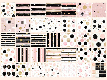 Dotted Chic Seamless Pattern Digital Papers aesthetic polka - Wonders Artist