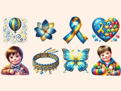 Down Syndrome Awareness Clipart advocacy artwork - Wonders Artist
