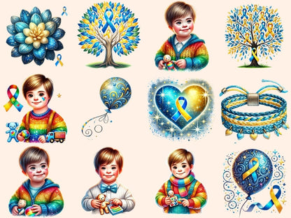 Down Syndrome Awareness Clipart advocacy artwork - Wonders Artist