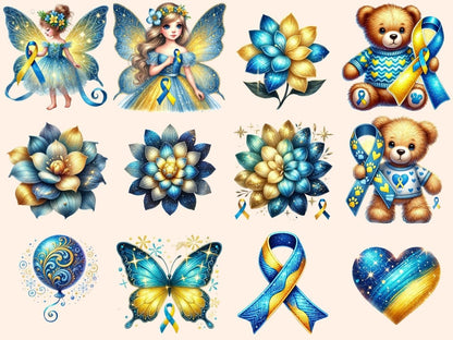 Down Syndrome Awareness Clipart advocacy artwork - Wonders Artist