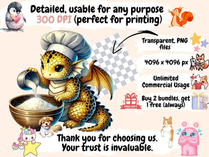 Dragon Chefs Clipart chef dragon art - Wonders Artist