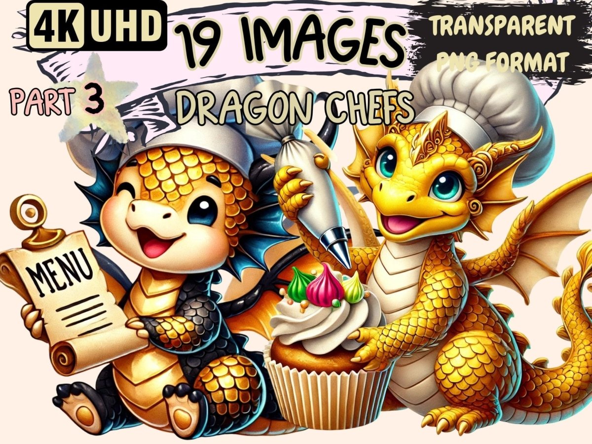 Dragon Chefs (P3) Clipart chef dragon art - Wonders Artist