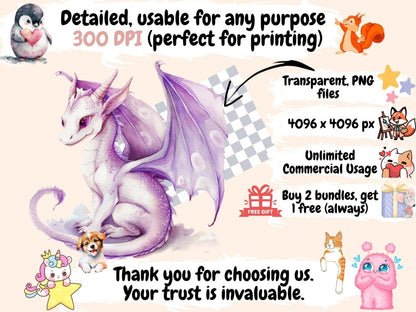 Dragon Kingdom Watercolor Clipart Dragon Art - Wonders Artist