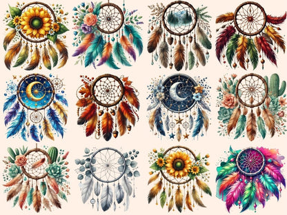 Dreamcatchers Clipart Boho Dreamcatchers - Wonders Artist