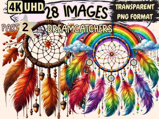 Dreamcatchers (P2) Clipart - High - Quality Instant Digital Download for Creative Projects