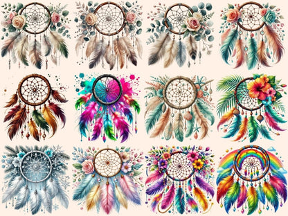 Dreamcatchers (P2) Clipart Boho Dreamcatchers - Wonders Artist