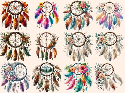 Dreamcatchers (P2) Clipart Boho Dreamcatchers - Wonders Artist