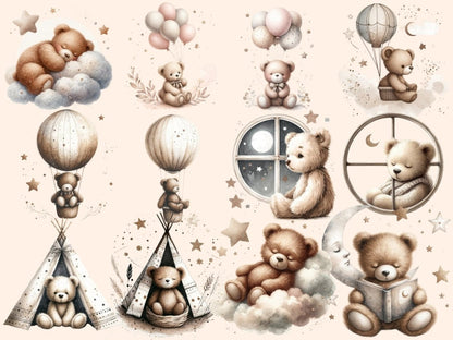 Dreamy Bears Clipart bear clipart - Wonders Artist