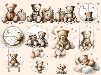 Dreamy Bears Clipart bear clipart - Wonders Artist