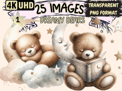 Dreamy Bears Clipart bear clipart - Wonders Artist