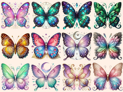 Dreamy Butterflies (P1) Clipart Butterfly Clipart - Wonders Artist