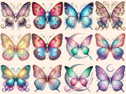 Dreamy Butterflies (P1) Clipart Butterfly Clipart - Wonders Artist