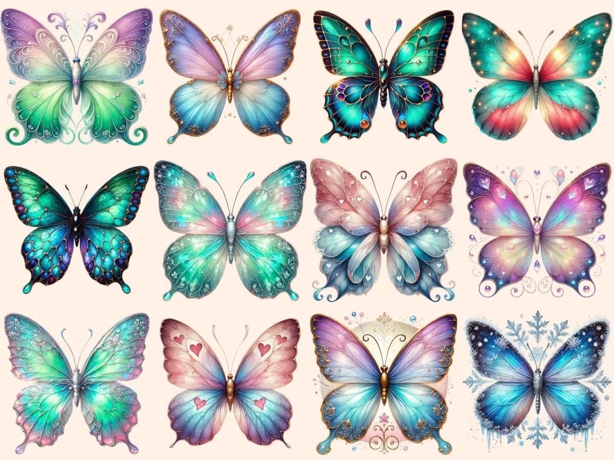 Dreamy Butterflies (P2) Clipart Butterfly Clipart - Wonders Artist