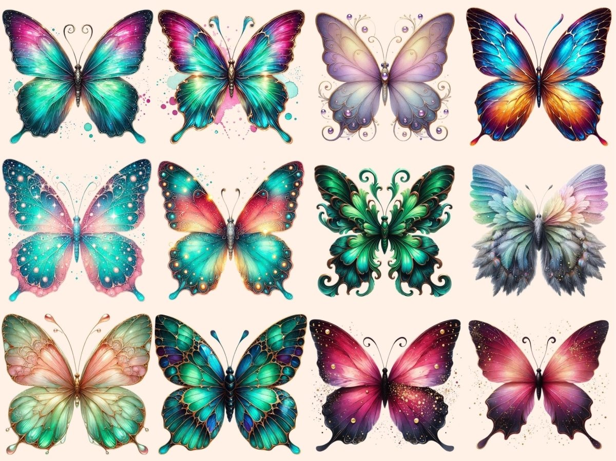 Dreamy Butterflies (P2) Clipart Butterfly Clipart - Wonders Artist