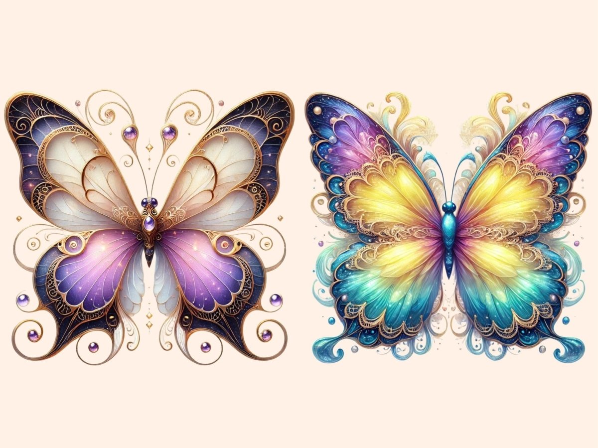 Dreamy Butterflies (P2) Clipart Butterfly Clipart - Wonders Artist