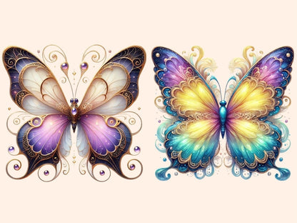 Dreamy Butterflies (P2) Clipart Butterfly Clipart - Wonders Artist