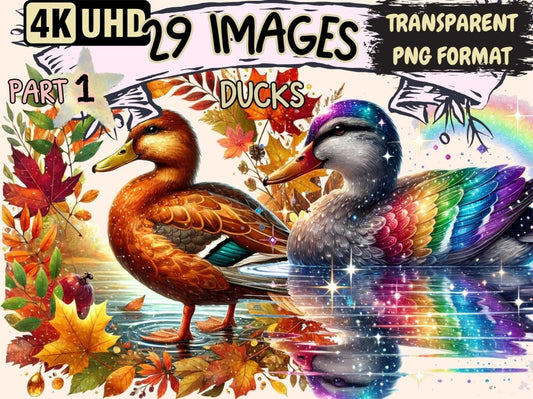 Ducks Clipart bird design - Wonders Artist