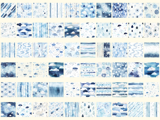 Rainy Spring Digital Paper