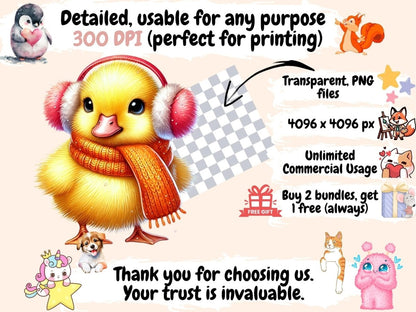 Earmuff Animals (P1) Clipart Animal Graphics - Wonders Artist