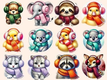 Earmuff Animals (P1) Clipart Animal Graphics - Wonders Artist