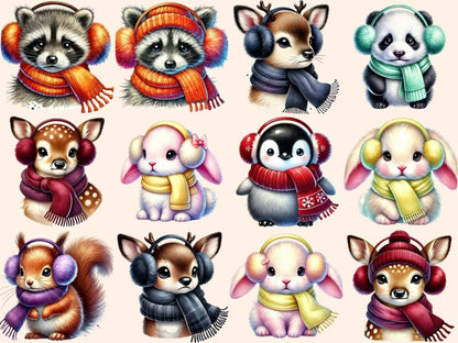 Earmuff Animals (P2) Clipart Animal Graphics - Wonders Artist