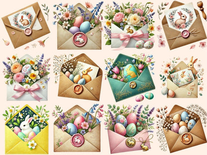 Easter Bunny Mail Clipart bunny letter png - Wonders Artist