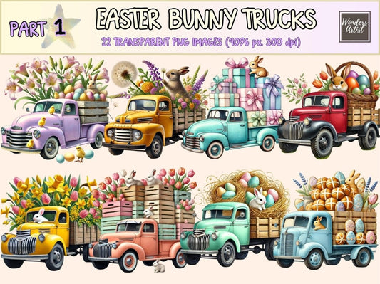 Easter Bunny Trucks Clipart bunny clipart - Wonders Artist