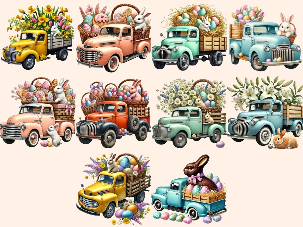 Easter Bunny Trucks Clipart bunny clipart - Wonders Artist
