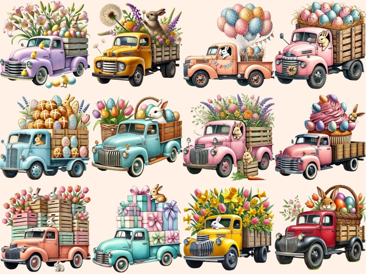 Easter Bunny Trucks Clipart bunny clipart - Wonders Artist