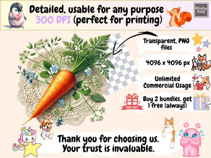 Easter Carrots Clipart bunny food clipart - Wonders Artist