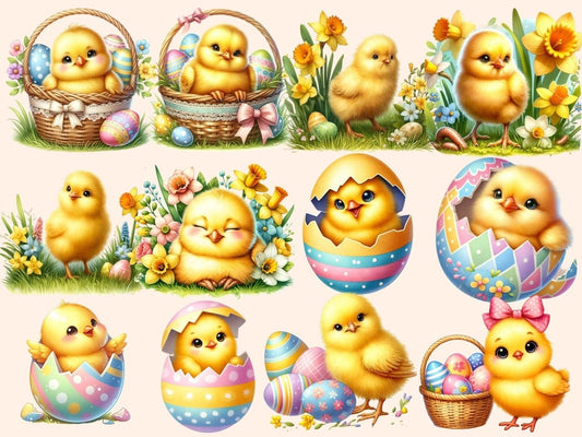 Easter Chicks Clipart