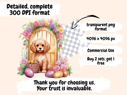 Easter Doors Watercolor Clipart door clipart - Wonders Artist