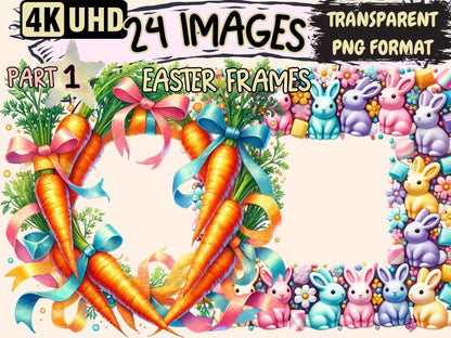 Easter Frames Clipart Easter Border Art - Wonders Artist