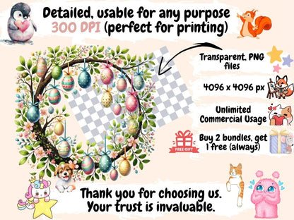 Easter Frames (P2) Clipart Easter Border Art - Wonders Artist
